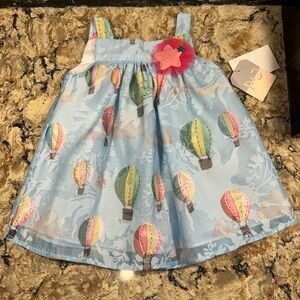 Pastourelle by Pippa & Julie Hot Air Ballon Dress Baby Girls Size 12M NWT